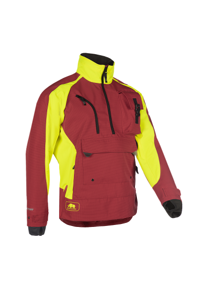 SIP Protection EIFEL Outdoor Ripstop Jacke rot-neongelb